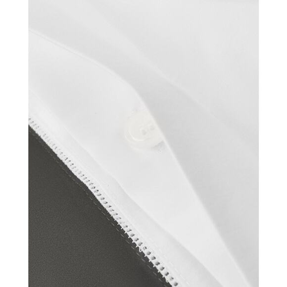 Ralph Lauren RL Organic Sateen Border King Duvet Cover $470 Graphite NWT - Picture 4 of 8